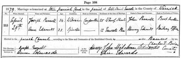 Joseph Purnell Ann Edwards Marriage Record_prepped
